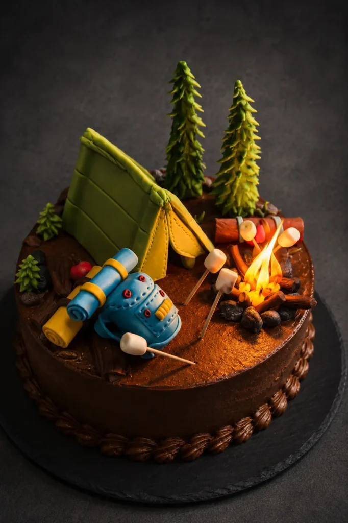 GEBURTSTAGSTORTEN wander camping torte